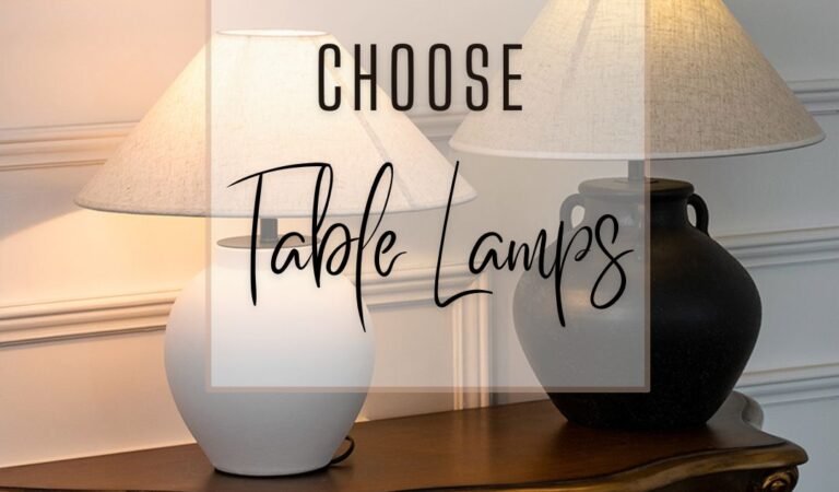 Console Table Decor: Table Lamps to Choose From