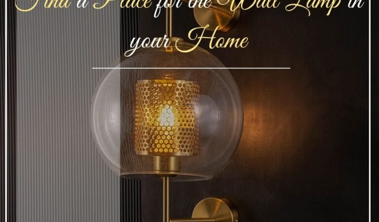 Find a Place for the Wall Lamp in your Home