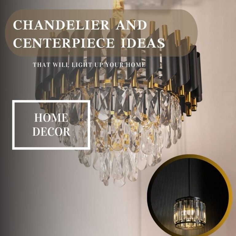 Black modern chandelier