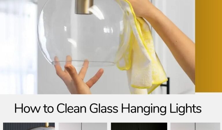 How to Clean Glass Hanging Lights